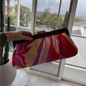 Colorful 100% Silk Clutch